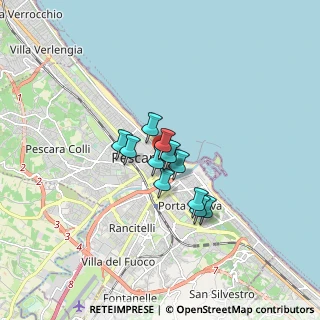 Mappa Via Nicola Fabrizi, 65100 Pescara PE, Italia (1.00667)