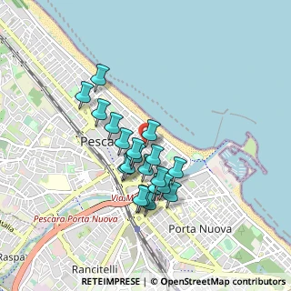 Mappa Via Nicola Fabrizi, 65100 Pescara PE, Italia (0.7485)