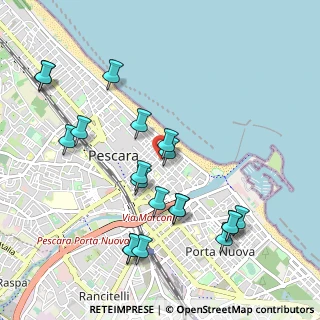 Mappa Via Nicola Fabrizi, 65100 Pescara PE, Italia (1.146)