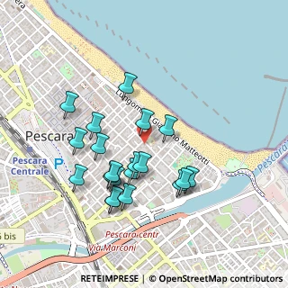 Mappa Via Balilla, 65121 Pescara PE, Italia (0.447)