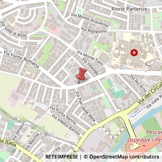 Mappa Via Fonte Romana,  8, 65124 Pescara, Pescara (Abruzzo)