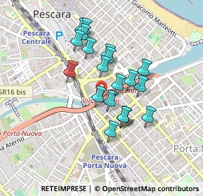 Mappa Via delle Caserme, 65121 Pescara PE, Italia (0.3755)