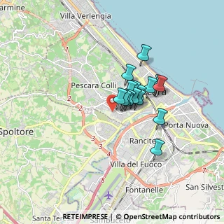 Mappa Via Passo di Torrita, 65124 Pescara PE, Italia (1.16375)