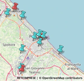 Mappa Via vestea, 65126 Pescara PE, Italia (5.015)