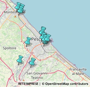 Mappa Via vestea, 65126 Pescara PE, Italia (3.43417)