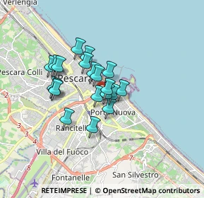 Mappa Via vestea, 65126 Pescara PE, Italia (1.276)