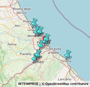 Mappa Via vestea, 65126 Pescara PE, Italia (9.91364)