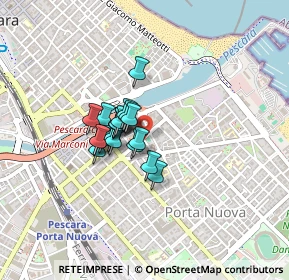 Mappa Via vestea, 65126 Pescara PE, Italia (0.272)