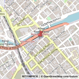 Mappa Corso Gabriele Manthone, 9/11, 65100 Pescara, Pescara (Abruzzo)