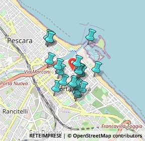 Mappa Via Mocenigo, 65126 Pescara PE, Italia (0.6435)
