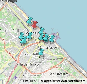 Mappa Via Alfonso di Vestea, 65126 Pescara PE, Italia (1.2325)