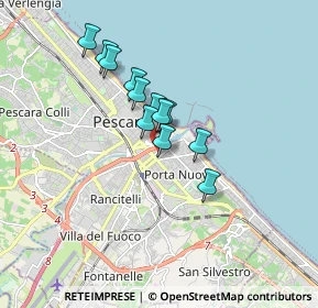 Mappa Via Alfonso di Vestea, 65126 Pescara PE, Italia (1.32167)