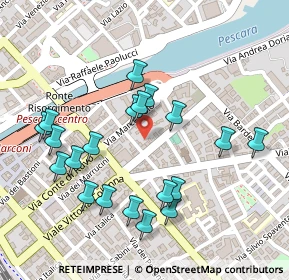 Mappa Via Alfonso di Vestea, 65126 Pescara PE, Italia (0.261)