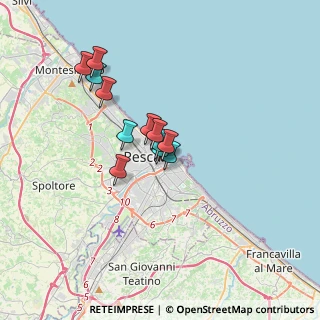 Mappa Via Campania 28 sede legale Via Lucania 17 sede operativa, 65122 Pescara PE, Italia (2.56)
