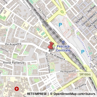 Mappa Via Arapietra, 26, 65124 Pescara, Pescara (Abruzzo)