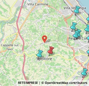 Mappa Via Barco, 65010 Spoltore PE, Italia (3.29364)