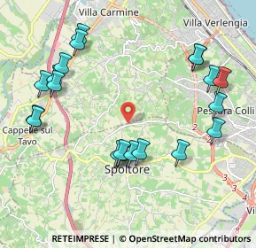 Mappa Via Barco, 65010 Spoltore PE, Italia (2.4105)