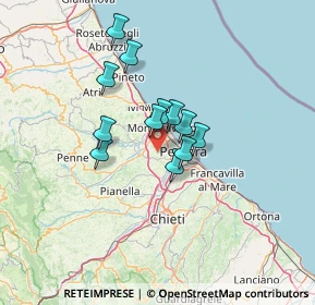 Mappa Via Barco, 65010 Spoltore PE, Italia (9.91833)