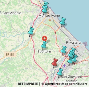 Mappa Via Barco, 65010 Spoltore PE, Italia (4.86083)