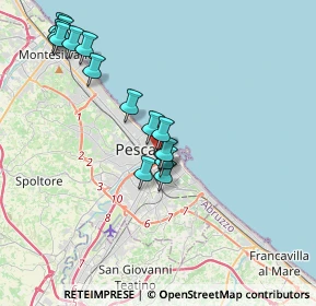 Mappa Via Nicola Fabrizi, 65124 Pescara PE, Italia (3.862)