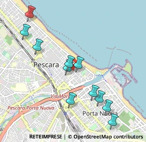 Mappa Via Nicola Fabrizi, 65124 Pescara PE, Italia (1.07727)