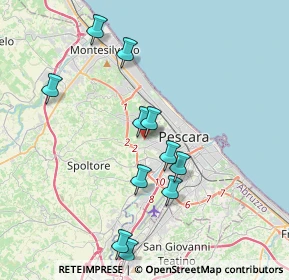 Mappa Salita Quaglietta, 65125 Pescara PE, Italia (4.405)
