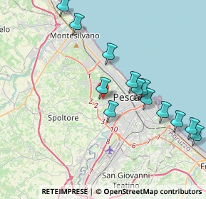 Mappa Salita Quaglietta, 65125 Pescara PE, Italia (4.998)