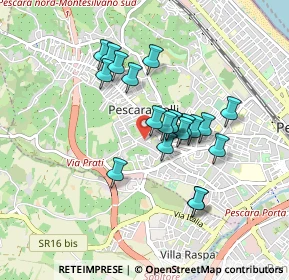 Mappa Salita Quaglietta, 65125 Pescara PE, Italia (0.753)