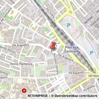 Mappa Via Arapietra, 41, 65124 Pescara, Pescara (Abruzzo)