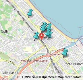 Mappa Via Centro, 65122 Pescara PE, Italia (0.63273)