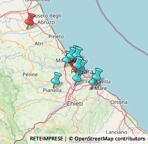 Mappa Valle Fuzzina, 65125 Pescara PE, Italia (7.96091)
