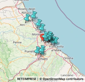 Mappa Valle Fuzzina, 65125 Pescara PE, Italia (8.20313)