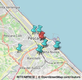 Mappa Via Palermo, 65121 Pescara PE, Italia (1.13818)