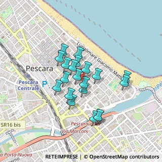 Mappa Via Palermo, 65100 Pescara PE, Italia (0.352)
