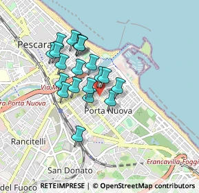 Mappa Piazza dei Grue, 65126 Pescara PE, Italia (0.731)