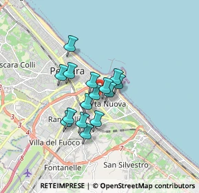 Mappa Piazza dei Grue, 65126 Pescara PE, Italia (1.21933)