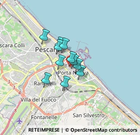 Mappa Piazza dei Grue, 65126 Pescara PE, Italia (0.99818)