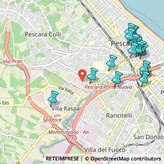Mappa Via Morrone, 65124 Pescara PE, Italia (1.476)