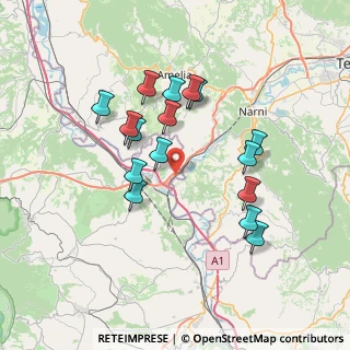 Mappa SP 151 Ortana, 01028 Orte VT, Italia (6.90813)