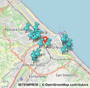 Mappa Via dei Bastioni, 65128 Pescara PE, Italia (1.44176)