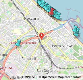 Mappa Via dei Bastioni, 65128 Pescara PE, Italia (1.3845)