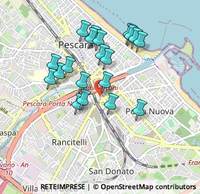 Mappa Via dei Bastioni, 65128 Pescara PE, Italia (0.8395)