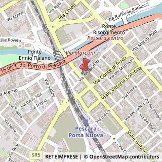 Mappa Piazza Giuseppe Garibaldi, 18, 65127 Pescara, Pescara (Abruzzo)