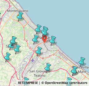 Mappa Via dei Bastioni, 65128 Pescara PE, Italia (5.7915)