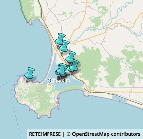 Mappa SS 1 Via Aurelia, 58015 Orbetello GR, Italia (3.90091)