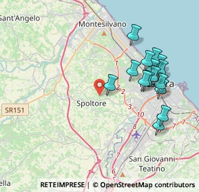 Mappa Via Colle San Giovanni, 65010 Spoltore PE, Italia (4.202)