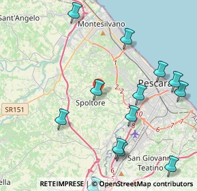 Mappa Via Colle San Giovanni, 65010 Spoltore PE, Italia (5.28538)