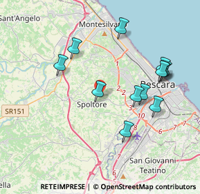 Mappa Via Colle San Giovanni, 65010 Spoltore PE, Italia (4.01583)