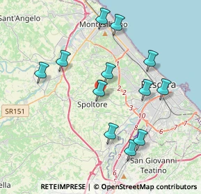 Mappa Via Colle San Giovanni, 65010 Spoltore PE, Italia (4.05667)