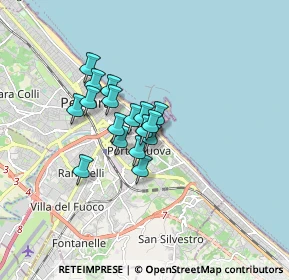 Mappa Via D'avalos Francesco Ferdinando, 65126 Pescara PE, Italia (1.10647)